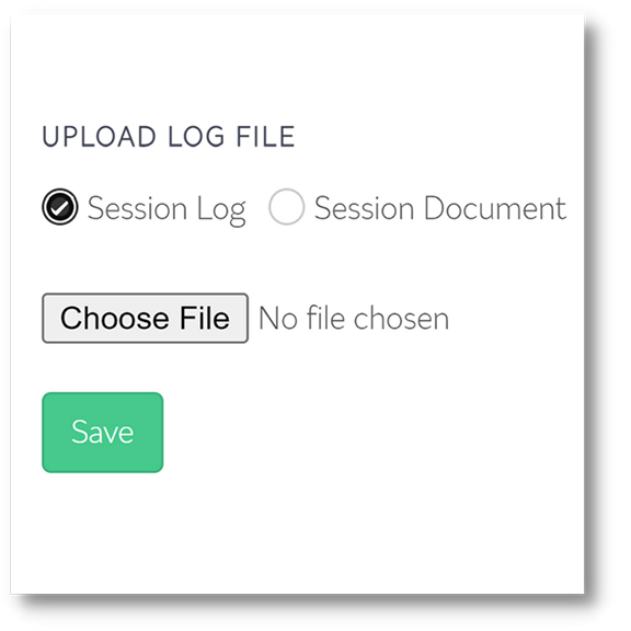 Session Logging Upload